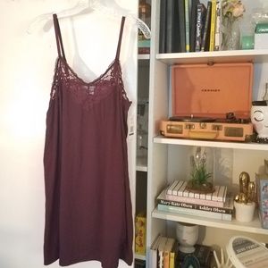 Flora laced trimmed cami nightdress